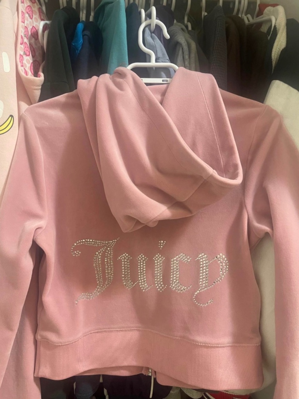 pink juicy velour zip
